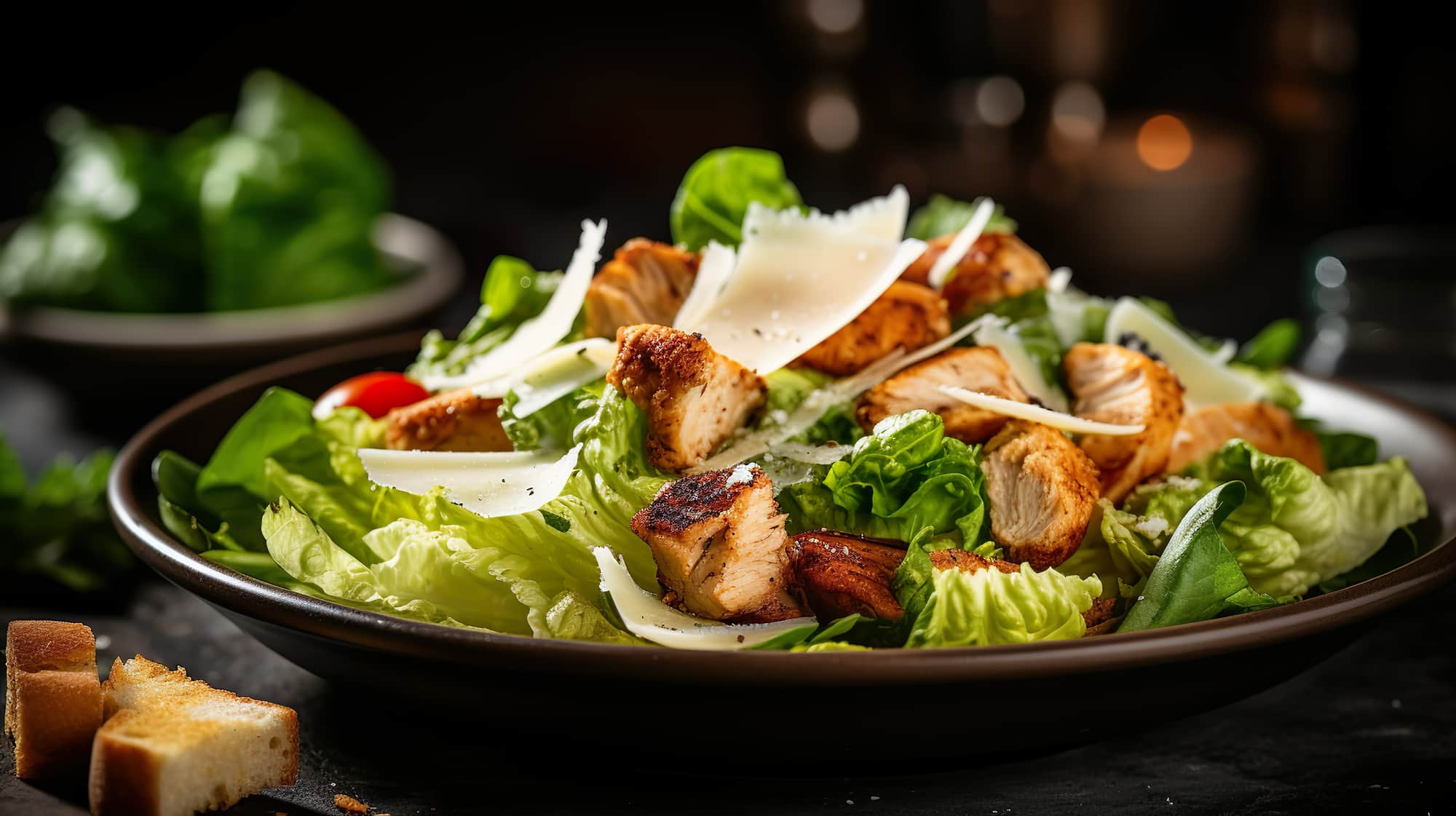 Easy Chicken Caesar Salad with a Flavorful Lemon Basil Marinade