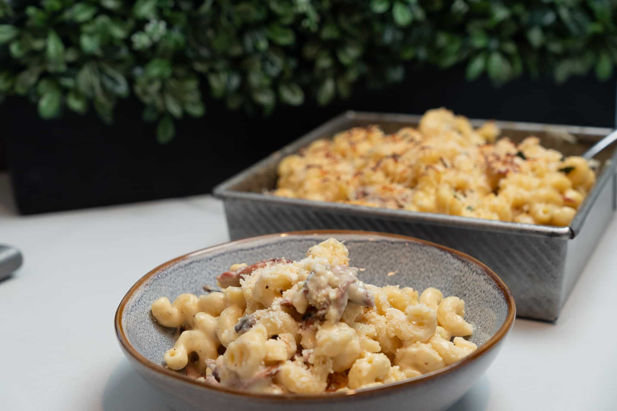 High-protein Smoked Bacon Gouda Mac n Cheese